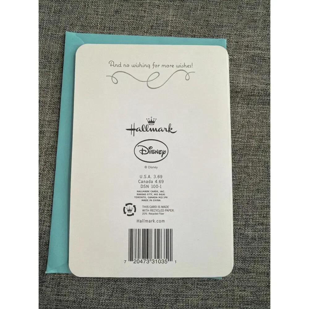 Hallmark Disney Birthday Greeting Card Aladdin Better Wish For Something Good